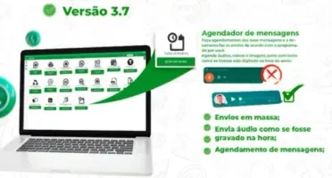 PROMOÇÃO WA Sender 3.7 + Tutorial + Bonus 2026 Premium