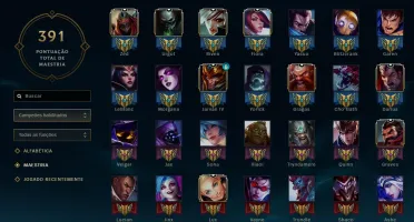 Conta de Lol Platina 3 com MMR ok - 125 campões - 79 skins