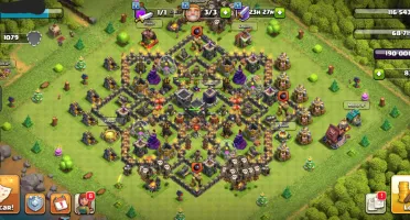 Conta clash of clans cv9 full + chash Royal lv11
