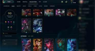 Conta Platina 4 Todos os Champs / 90 Skins / Winrate 70%+