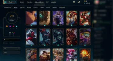 Conta Platina 4 Todos os Champs / 90 Skins / Winrate 70%+