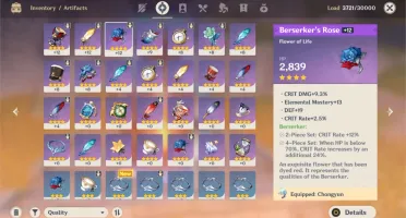 Venti + Mona + wolfs graves(arma 5*) + 4* ótimos!