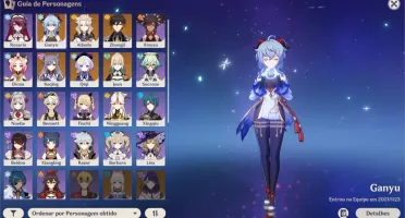 [AR51] Conta Genshin Ganyu+Amos T2 - Albedo - Zhongli + 3 T5