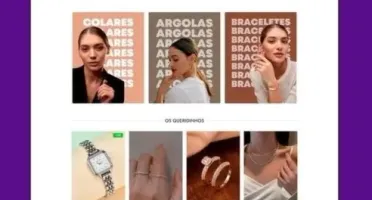 Loja Virtual Bijoux - Feito com wordpress + Elementor