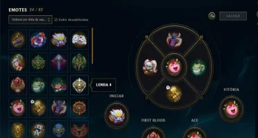 Conta GOLD V Todos Campeões 59 skins