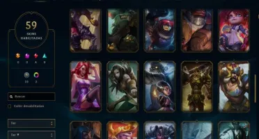 Conta GOLD V Todos Campeões 59 skins
