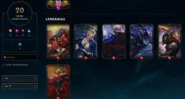 Conta League of Legends - Skins