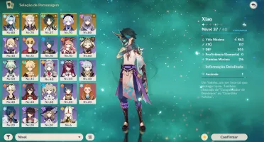 XIAO+EULA+ALBEDO+KEQING+QIQI+ 3 ARMAS 5 ESTRELAS