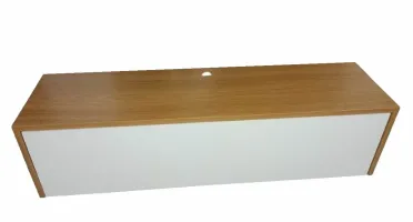 Aparador Freijó e Branco com Gaveta 60x25x20cm