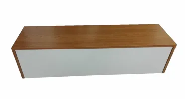 Aparador Freijó e Branco com Gaveta 60x25x20cm