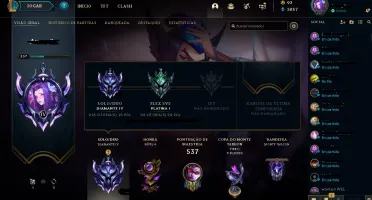 plat IV, e-mail verificado, muitas skins, Todos os champs