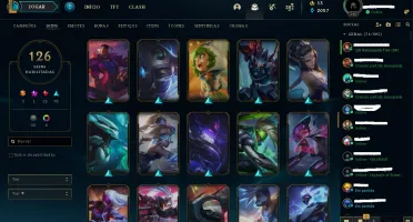 plat IV, e-mail verificado, muitas skins, Todos os champs