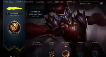 LVL 29 quase 30, 14champ, mts frags 1 skin temmo squad ómega