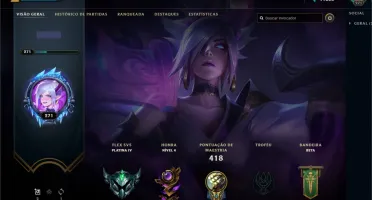DADOS DE CRIAÇÃO, 100 SKINS, NIVEL 271, MOLDURA YONE YASUO+