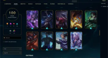 DADOS DE CRIAÇÃO, 100 SKINS, NIVEL 271, MOLDURA YONE YASUO+
