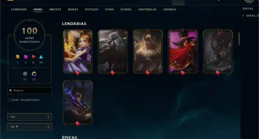 DADOS DE CRIAÇÃO, 100 SKINS, NIVEL 271, MOLDURA YONE YASUO+