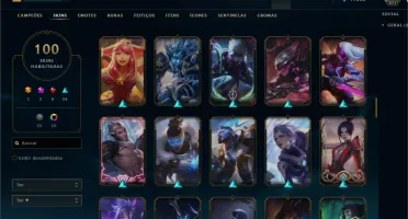 DADOS DE CRIAÇÃO, 100 SKINS, NIVEL 271, MOLDURA YONE YASUO+