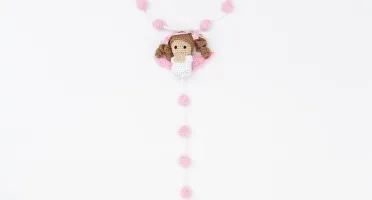 Terço Anjinha em Amigurumi