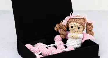 Terço Anjinha em Amigurumi