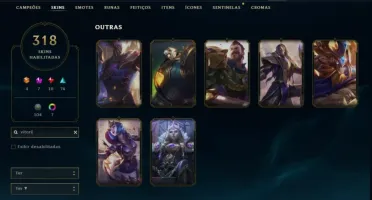Conta lol 318skins Full champs