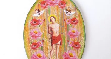Quadro Oval São Sebastiao G