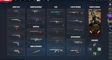 Conta Valorant Coleção completa de skins + 14 agentes