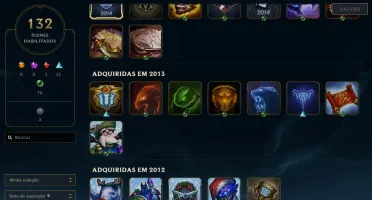 Conta LOL Full Acesso - 121 Champs e 119 Skins - Rammus Rei