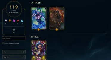 Conta LOL Full Acesso - 121 Champs e 119 Skins - Rammus Rei