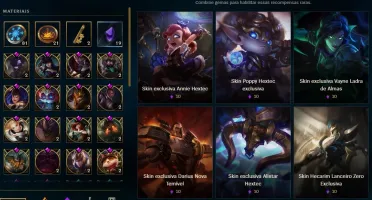 Borda Platina, 164 Skins e 19 Gemas