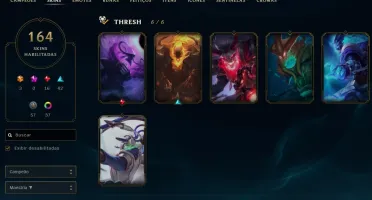 Borda Platina, 164 Skins e 19 Gemas