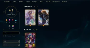 CONTA DE LOL GOLD 3, 18 CROMAS, 2 ULTIMATES, 7 LENDARIAS.