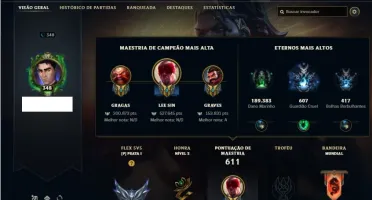 Conta prata 1 com TODOS os champs e 213 Skins + 7 Vitoriosas