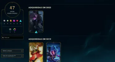 Lol Esmeralda, 47 Skins, Skins Lendárias, 25K Ea, Lvl 50