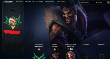 Lol Esmeralda, 47 Skins, Skins Lendárias, 25K Ea, Lvl 50