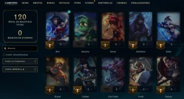 Lol Esmeralda, 47 Skins, Skins Lendárias, 25K Ea, Lvl 50