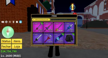 Conta no Roblox Blox Fruits PC LEV 2600