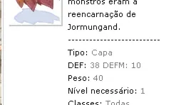 Conta Ragnarok LATAM Sicario 130/35