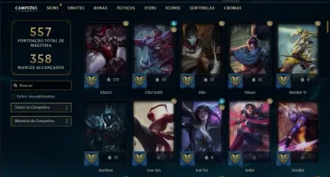 Conta ouro 3 com TODOS os champs e 113 Skins (LEVEL 613)