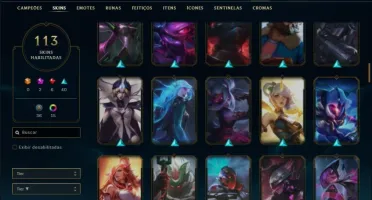Conta ouro 3 com TODOS os champs e 113 Skins (LEVEL 613)
