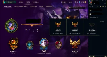 Conta League of Legends- Gold lll