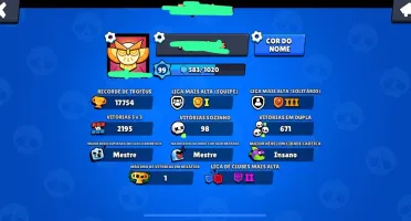 Conta Brawl Stars lvl 99 17k troféus