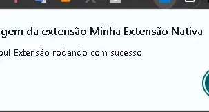 Extensão Google Chrome Nativa - Menu Pop-up e Alertas