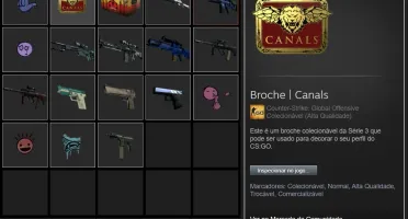 CONTA STEAM CSGO PRIME COM BROCHE CANALS