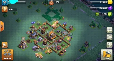Clash of Clans CV9 1200 gemas