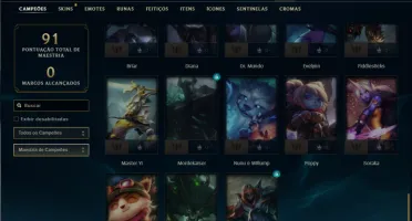 Platina 3 com 50 Champs e 11 Skins ( SEM EMAIL CONFIRMADO )