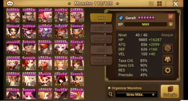 Conta Giana Summoners War LD Ultralate game
