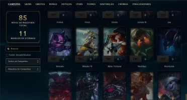 Esmeralda 4 com 60 Champs e 9 Skins