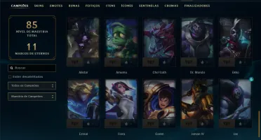 Esmeralda 4 com 60 Champs e 9 Skins