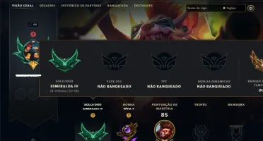 Esmeralda 4 com 60 Champs e 9 Skins