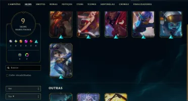Esmeralda 4 com 60 Champs e 9 Skins